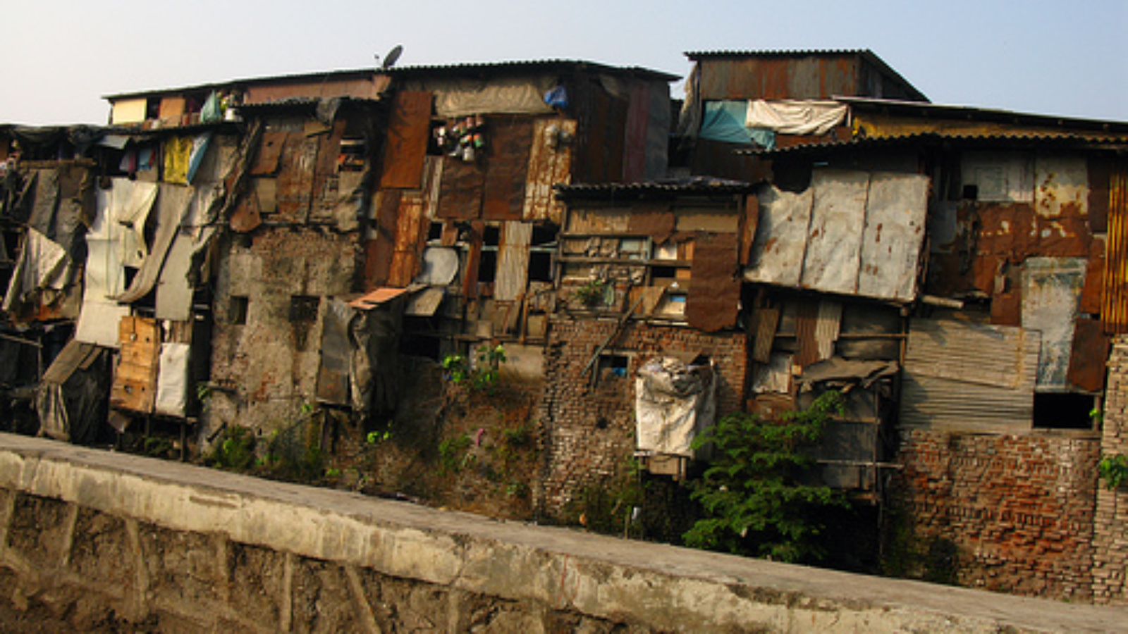 Slums outside of Mumbai